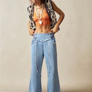 Boho women’s denim jeans